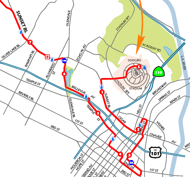 La Marathon Map 2025 - Tatum Carlotta