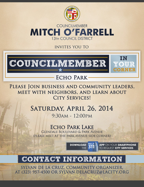 Councilmember In Your Corner - Echo Park web